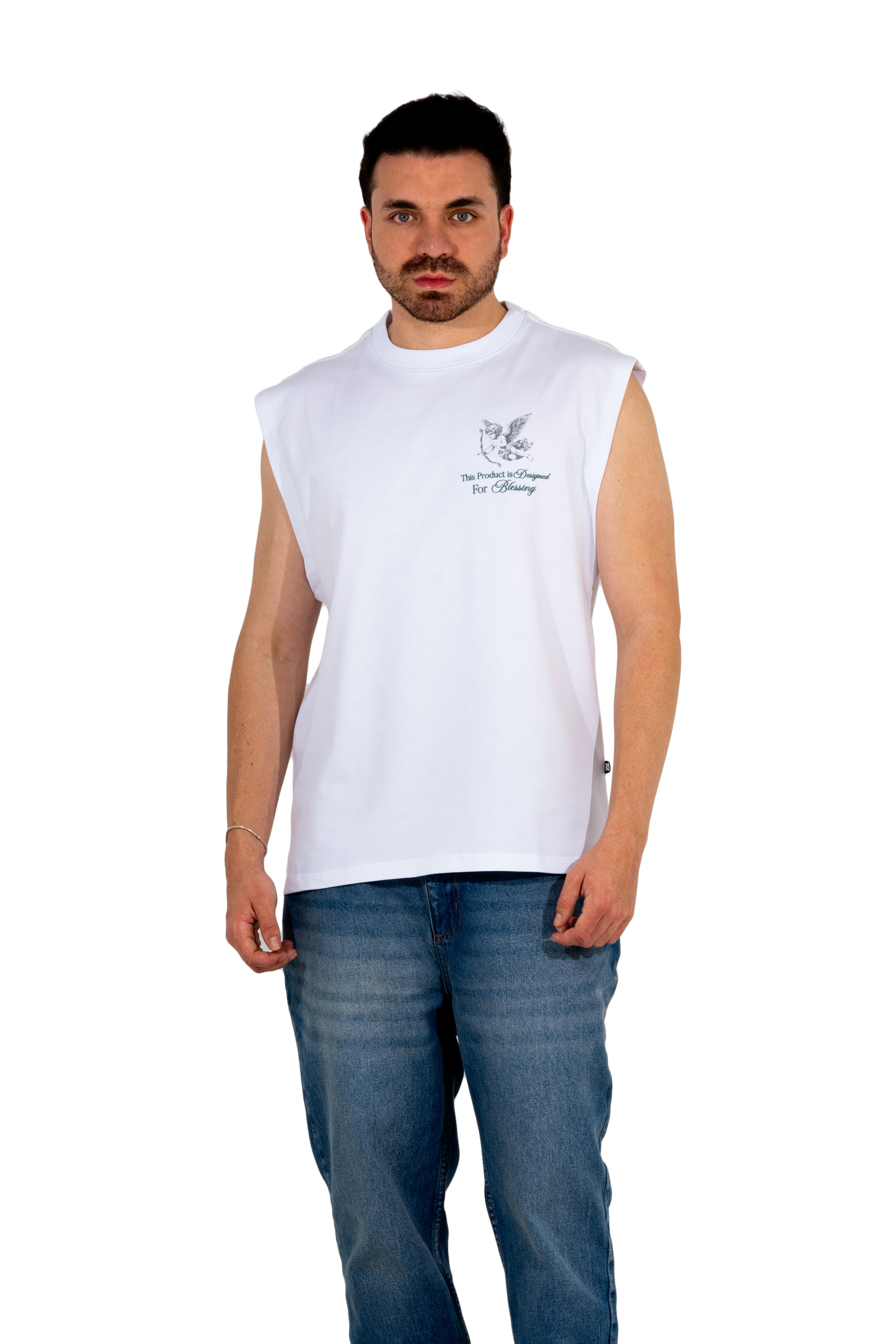 Angels Tank Top White