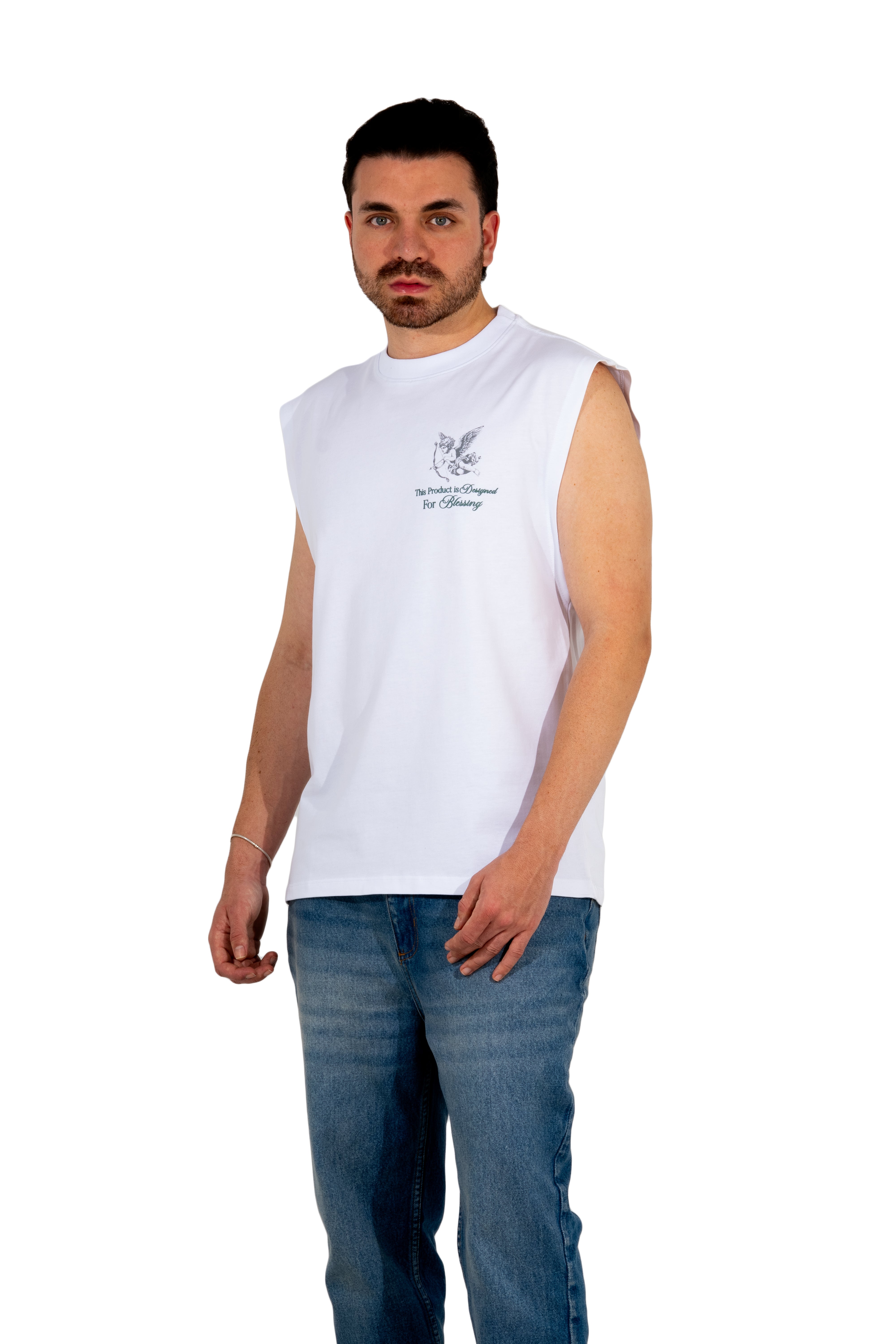 Angels Tank Top White